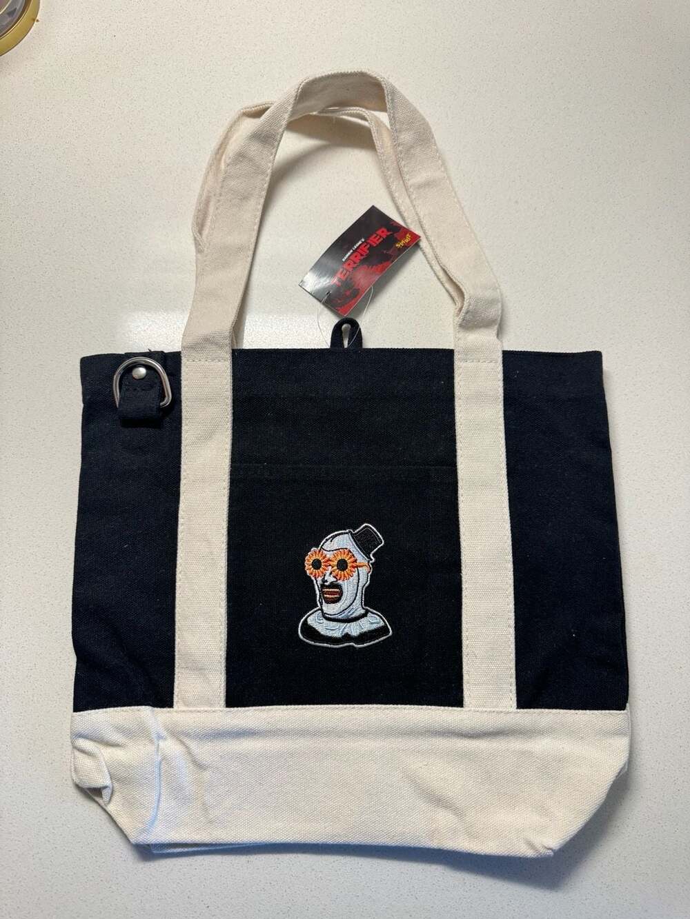 Spirit Halloween Terrifier Art the Clown Mini Canvas Tote Bag